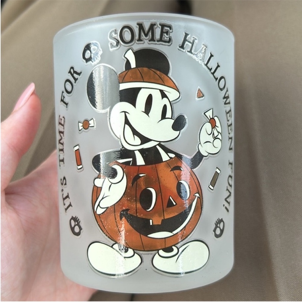 Disney Halloween Votive Candle/Glass